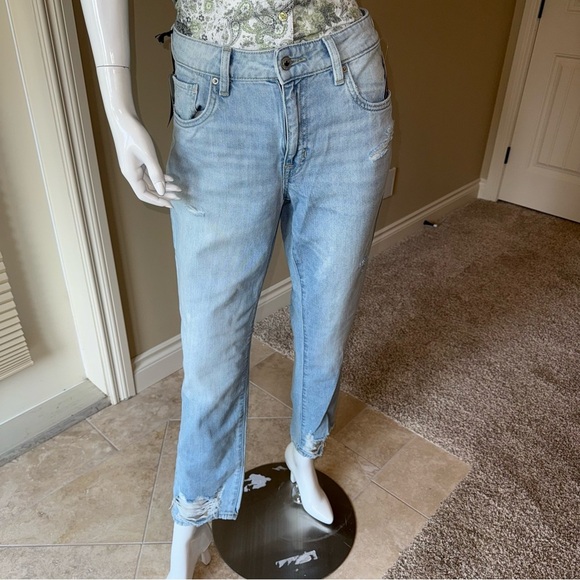 Buffalo David Bitton Blue Boyfriend Jeans Relaxed Fit - Picture 1 of 16